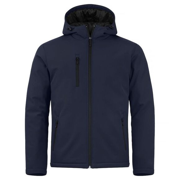 Clique Mens Padded Soft Shell Jacket / Dark Navy